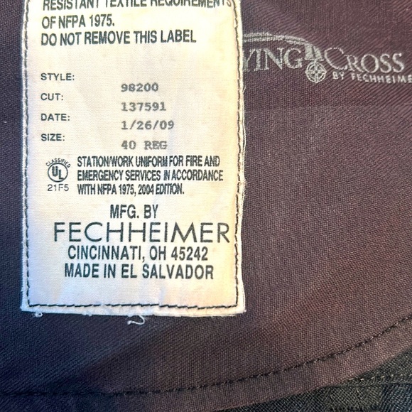 NOMEX FLAME RETARDANT PANTS by FLYING CROSS Navy Blue Size 40 Waist - Picture 7 of 11